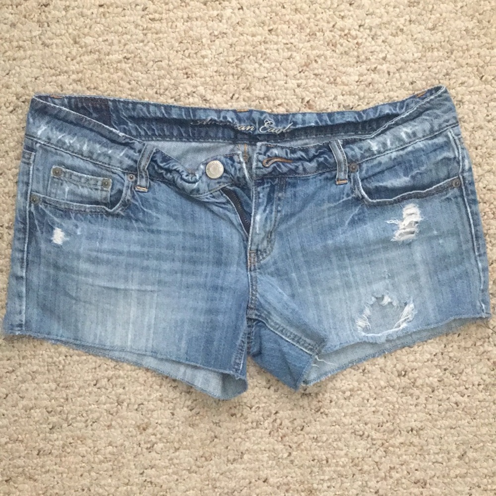 American Eagle Distressed Jean Shorts